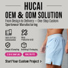 Custom Men's Breathable Training Shorts | Seamless Bonded Hem Activewear Manufacturer