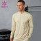 Custom Men's Mock Neck Long Sleeve Training Top | Contrast Mesh Breathable Sportswear Manufacturer