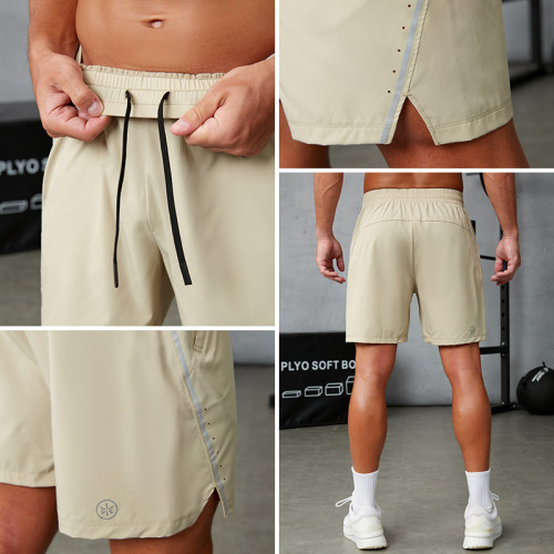 Custom Men's Laser Perforated Training Shorts | Lightweight Activewear Manufacturer