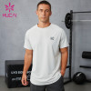 Custom Men's Breathable Textured Training T-Shirt | Lightweight Activewear Manufacturer