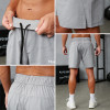 Custom Men's Gray Camo 4-Way Stretch Training Shorts | Performance Activewear Manufacturer