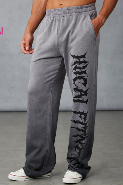 Custom Men's Vintage Snow Wash Jogger Pants Manufacturer