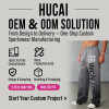 Custom Men's Vintage Snow Wash Jogger Pants Manufacturer