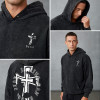 Custom Men's Vintage Snow Wash Hoodie Manufacturer