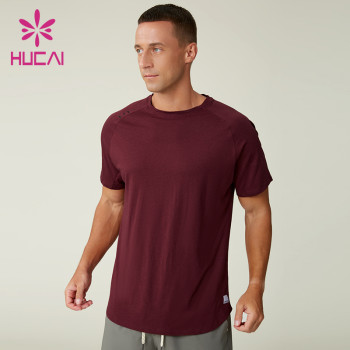 Custom Men's Draping Modal Cotton Training T-Shirt Manufacturer