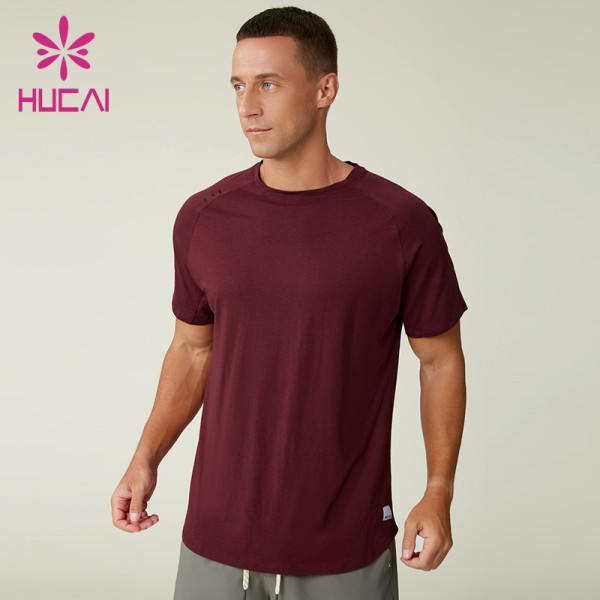 Custom Men's Draping Modal Cotton Training T-Shirt Manufacturer