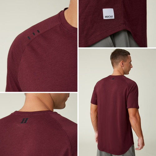 Custom Men's Draping Modal Cotton Training T-Shirt Manufacturer