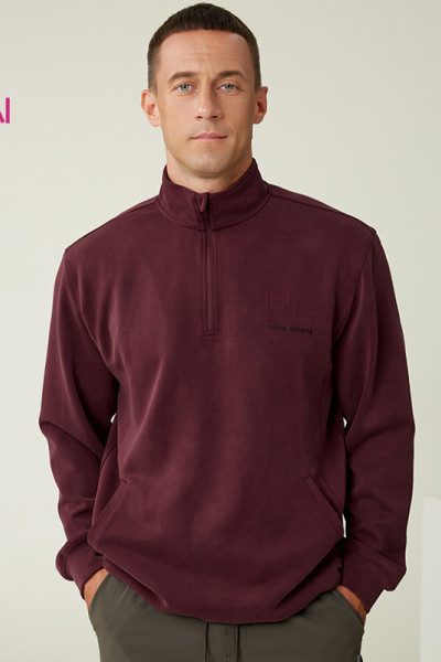 Custom Men's Mock Neck Air Layer Training Top Manufacturer