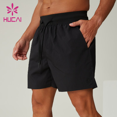 Custom Men's 3D Logo Heat Bonded Training Gym Shorts Manufacturer