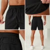 Custom Men's 3D Logo Heat Bonded Training Shorts Manufacturer