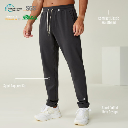 Custom Men's Contrast Waist Tapered Jogger Pants Manufacturer