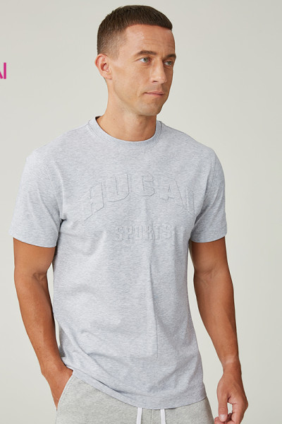 Custom Men's Cotton Blend Embroidered Logo Sports And Casual T-Shirt Manufacturer