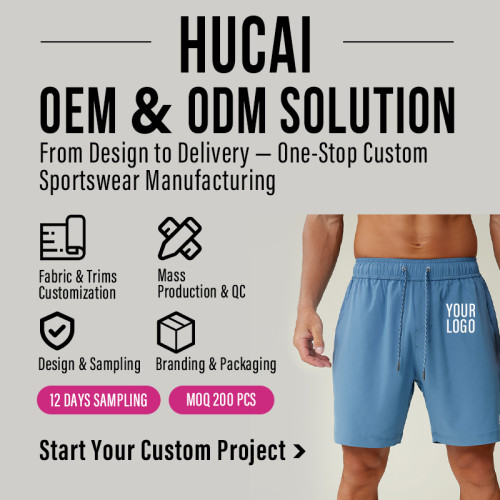 Custom Men's Four-Way Stretch Gym Shorts Manufacturer