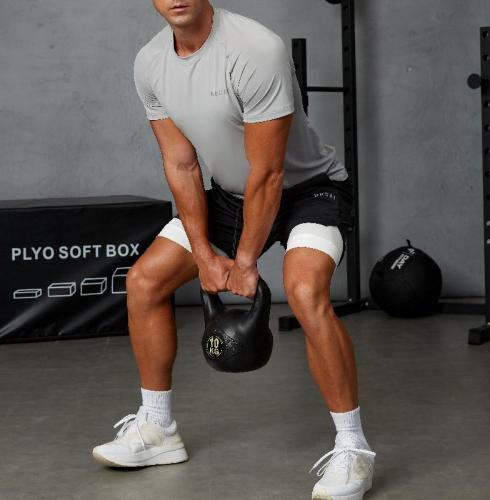 What's the Average Price Range per Unit for Men's Gym Sets (T-Shirt + Shorts)?