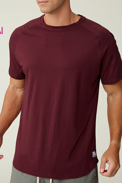 Custom Men's Draping Modal Cotton Training T-Shirt Manufacturer