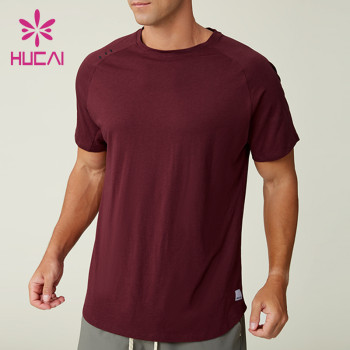 Custom Men's Draping Modal Cotton Training T-Shirt Manufacturer
