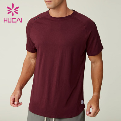 Custom Men's Draping Modal Cotton Training T-Shirt Manufacturer