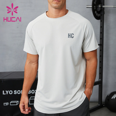 Custom Men's Breathable Textured Training Gym T-Shirt | Lightweight Activewear Manufacturer