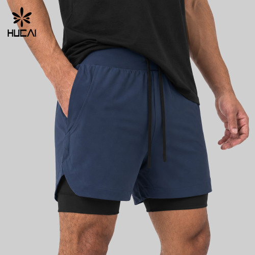 Custom Men's Lined Training Shorts with Phone Pocket for Activewear Brands