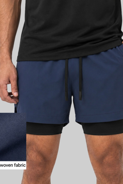 Custom Men's Lined Training Shorts with Phone Pocket for Activewear Brands