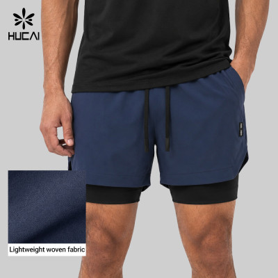Custom Men's Lined Training Shorts with Phone Pocket for Activewear Brands