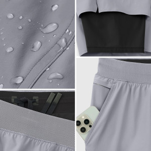 Custom Men's Quick-Dry Lined Training Shorts with Bonded Hem for Activewear Brands