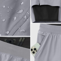 Custom Men's Quick-Dry Lined Training Shorts with Bonded Hem for Activewear Brands