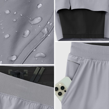 Custom Men's Quick-Dry Lined Training Shorts with Bonded Hem for Activewear Brands