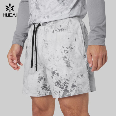 Custom Men's Printed Quick-Dry Training Shorts for Activewear Brands