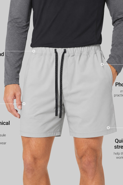 Custom Men's Quick-Dry Stretch Shorts with Phone Pocket for Activewear Brands
