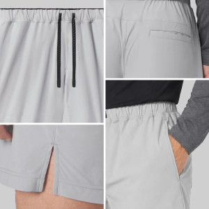 Custom Men's Quick-Dry Stretch Shorts with Phone Pocket for Activewear Brands