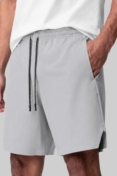 Custom Men's Side Split Quick-Dry Shorts with Zip Pocket for Activewear Brands
