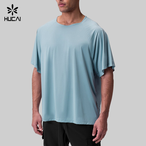 Custom Men's Quick-Dry Boxy Training T-Shirt for Activewear Brands