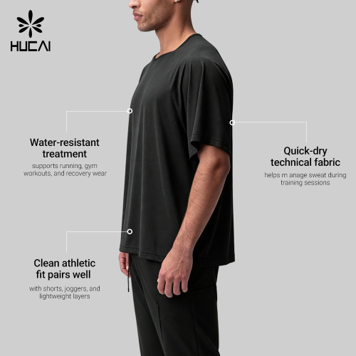 Custom Men's Quick-Dry Boxy Training T-Shirt for Activewear Brands