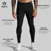 Custom Men's Quick-Dry Compression Tights with Graphic Panels for Activewear Brands