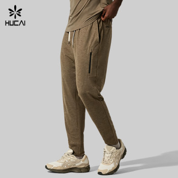 Custom Men's Performance Jogger Pants with Zip Pockets for Activewear Brands