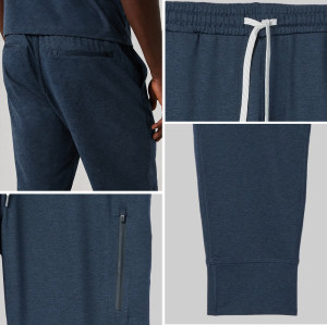 Custom Men's Performance Jogger Pants with Zip Pockets for Activewear Brands