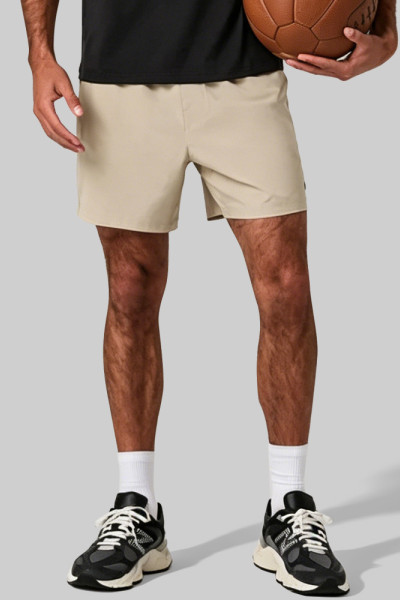 Custom Men's Linerless 4-Way Stretch Shorts with Back Pocket for Activewear Brands