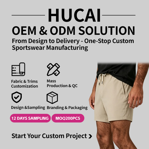 Custom Men's Linerless 4-Way Stretch Shorts with Back Pocket for Activewear Brands