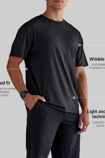 Custom Men's Oversized Breathable T-Shirt with Wrinkle Resistance for Activewear Brands
