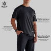 Custom Men's Oversized Breathable T-Shirt with Wrinkle Resistance for Activewear Brands