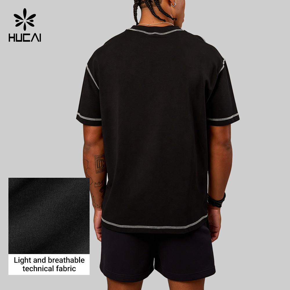 Mens Gym Wear Branding Placement - primary garment silhouette and functional panel construction