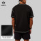 Custom Men's Contrast Stitch Performance T-Shirt with Chest Print for Activewear Brands