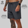 Custom Men's Lightweight Quick-Dry Training Shorts with Zip Pockets