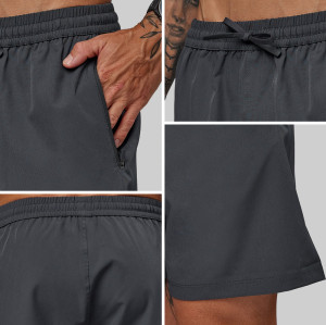 Custom Men's Lightweight Quick-Dry Training Shorts with Zip Pockets
