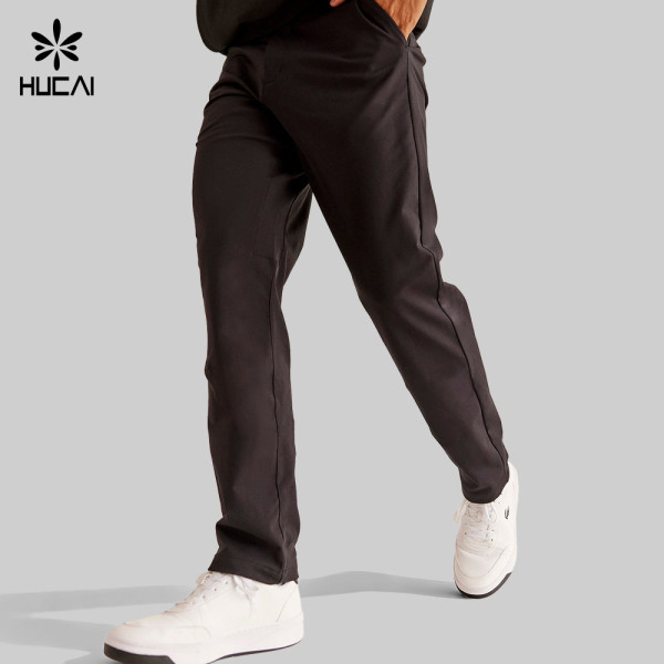 Custom Men's Tapered Stretch Training Pants with Secure Pockets for Activewear Brands