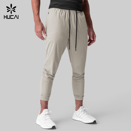 Custom Men's Water-Repellent Training Joggers with Zip Pocket for Activewear Brands