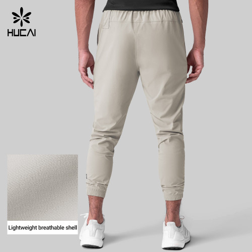 Custom Men's Water-Repellent Training Joggers with Zip Pocket for Activewear Brands