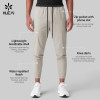 Custom Men's Water-Repellent Training Joggers with Zip Pocket for Activewear Brands