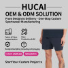 Custom Men's Recycled Nylon Side Split Shorts for Activewear Brands